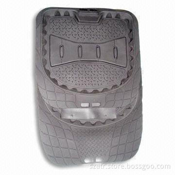 Car Mat, Available in Beige, Black, or Gray Colors, Made of PVC